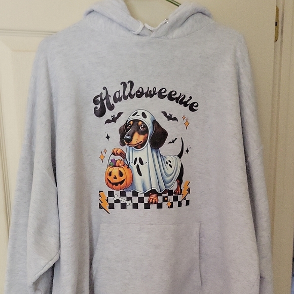 Unisex 3XL Halloweenie Hoodie - Handmade - Picture 1 of 3